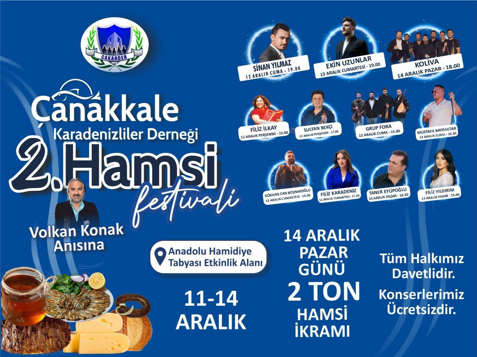 2. Hamsi Festivali  Programı